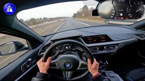 BMW M135i xDRIVE TOP SPEED DRIVE ON GERMAN AUTOBAHN *Dragy acceleration 0-100/100-200 km/h *HQ SOUN