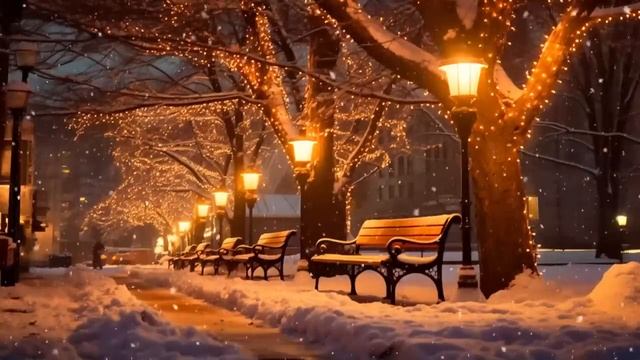 Снежная Зимняя джазовая музыка  Расслабляющий фортепианный джаз для сна  Инструментальная музыка