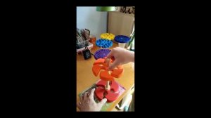 7ми плашк. вихревой преобразователь пространства А.Тюрина d180mm. Гуашь (покраска)