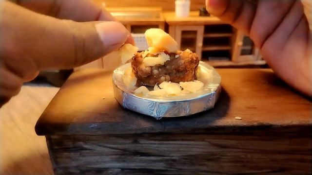Meatballs | Cheese | Fire | Melting | Volcano | Eruption |( Mini kitchen) | #asmr #asmrfood