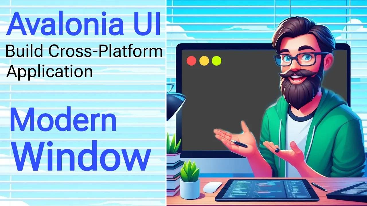 Avalonia Tutorial： Creating a Modern looking Window ｜ Music Store App