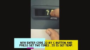 Rittal panle AC/#goluelectrical#rittalac#/How to change Rittal panel ac set temperture#