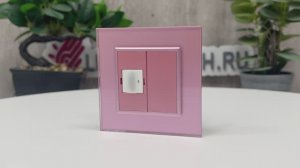 Розетка HDMI LIVOLO розовая, VL-C7-1HD-17