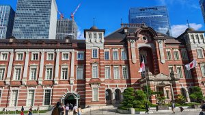 Путешествие в Японию. Прогулка, станция Токио, Площадь перед Императорским дворцом. Часть 8.