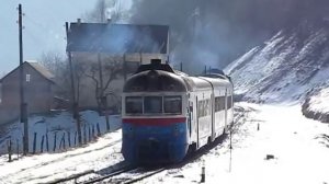 Дизель-поезд Д1-628 на о.п. Квасы