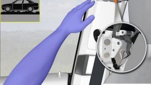 Стук при проверке в области замка задней двери