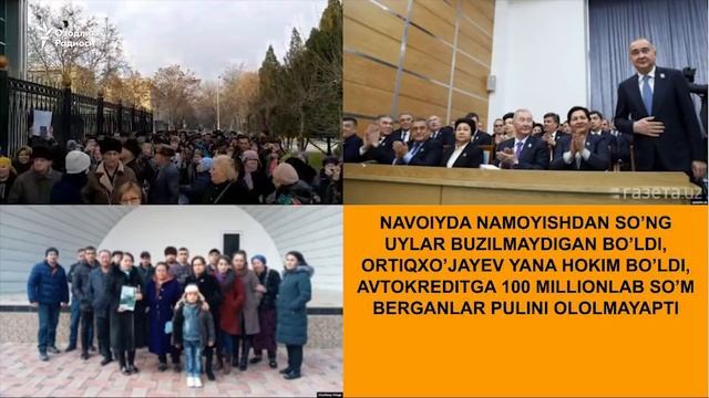Навоийда намойишдан сўнг уйлар бузилмайдиган бўлди, Ж. Ортиқхўжаев яна ҳоким бўлди