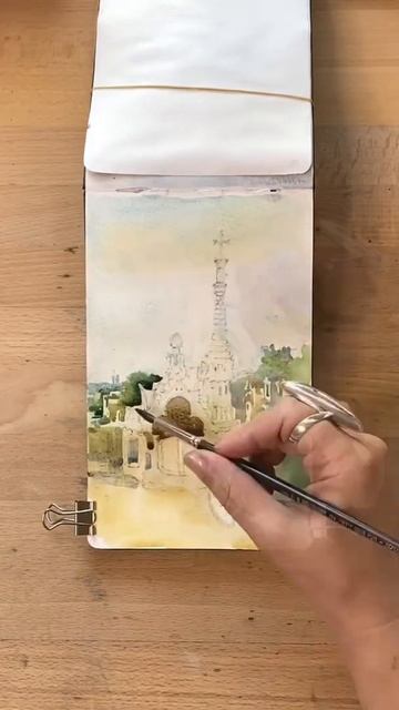 Park Güell #watercolor #art #sketch #architecture #travel
