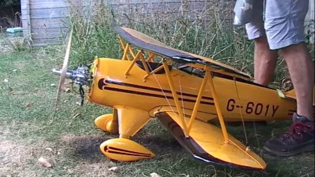 Great Planes Waco WMF 5 Biplane Saito 182 twin Gas CDI conversion - Now firing on both cylinders! смотреть онлайн