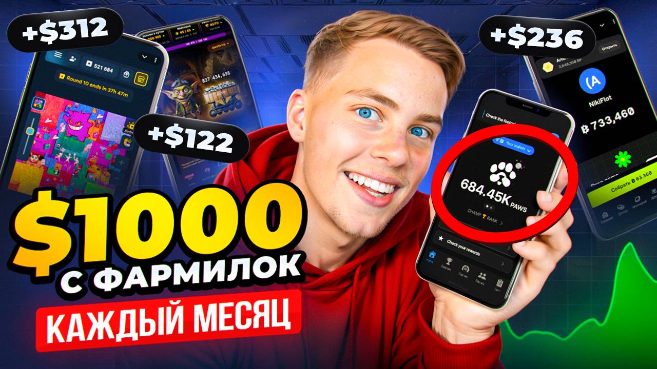 $1000 в МЕСЯЦ с ТАПАЛОК! ЛУЧШАЯ ТЕМКА в 2025🤑 КАК СОЗДАТЬ и ЗАРАБОТАТЬ на ФЕРМЕ ТЕЛЕГРАМ аккаунтов смотреть онлайн