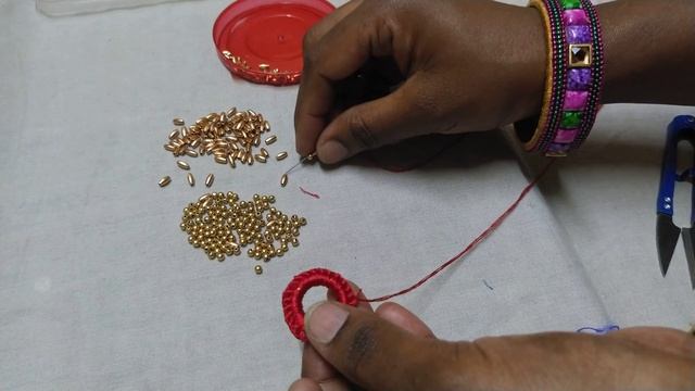 Diy Heavy Grand Latkan for Bridal blouse & Lehenga easy work for normal Sewing needle with Beads ne