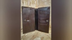 Клатч-портмоне из натуральной кожи, своими руками.