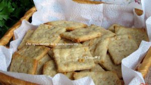 Цельнозерновое галетное печенье с семенами льна