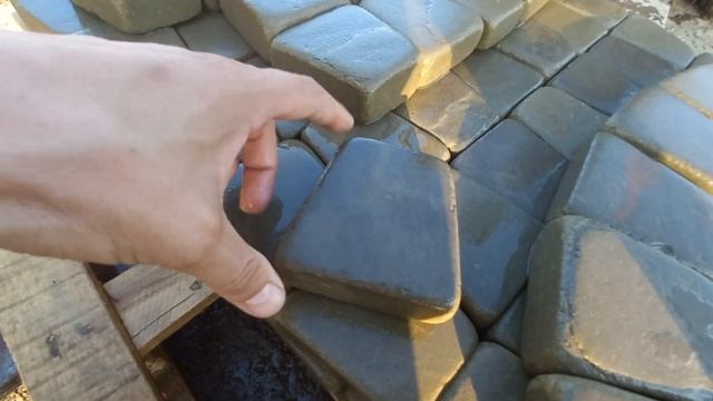 Фигурныя брусчатка из камня
