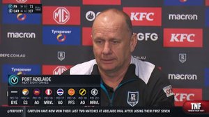 Hinkley wants Port to take responsibility in key moments | Port Adelaide Press Conference |Fox Foot