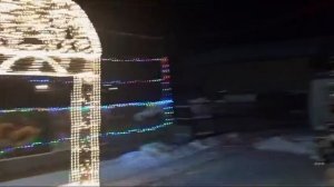 Видео оформления поселка на Новый год