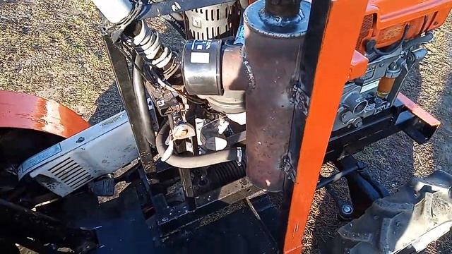 Минитрактор своими руками. Запуск гидравлики. смотреть онлайн