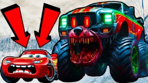 Тачки мультфильм | Молния Маквин опять встретил зомби