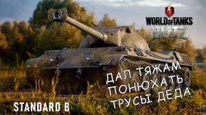 Standard B танкует, взрывает БК и тащит / Танки Blitz