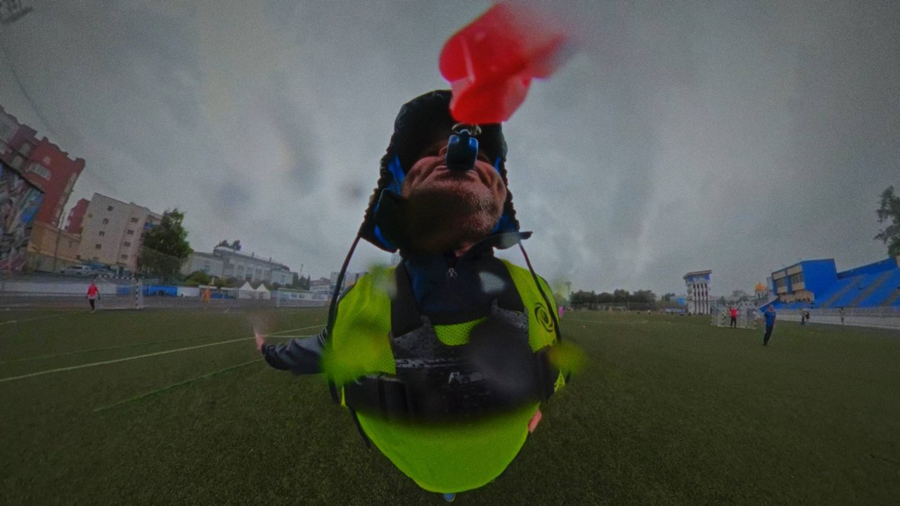 Любительские соревнования по футболу / Репортажное видео