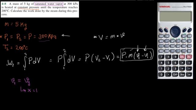 Work done by Isobaric process (Problem 4-8) | Thermodynamics