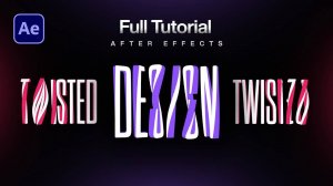 Создание закрученной анимации текста в After Effects