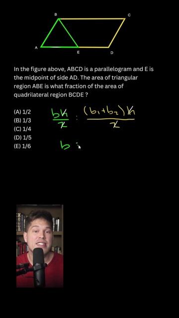 Triangle Vs Trapezoid #gmat #testprep #problemsolved