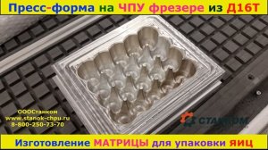 Д16Т Матрица на ЧПУ фрезере из Дюралюминия Пресс форма : упаковка для  яиц