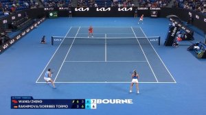 Zheng/Wang v Sorribes Tormo/Rakhimova Highlights | Australian Open 2025 Third Round