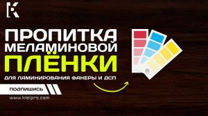 Пропитка меламиновой плёнки для ламинирования фанеры и ДСП