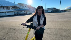 Наш отдых в Сочи Парк Отеле 🌴 продолжается. Пришли в Олимпийский парк, катаемся на самокатах