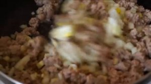 Пирог из жидкого теста с мясом пошаговый рецепт