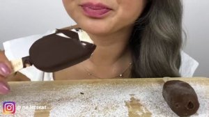 Mini MAGNUM ICE CREAM | ASMR *NO Talking Eating Sounds | N.E Let's Eat