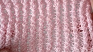 Узор с обвитием петель парами.