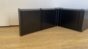 Плинтус алюминиевый на клипсах Черный матовый (100х11х3000 мм)