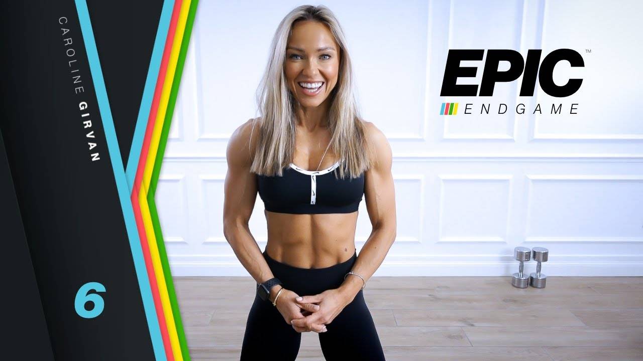 Caroline Girvan - TORCHED Triceps & Chest Workout - Dumbbells | EPIC Endgame Day 6