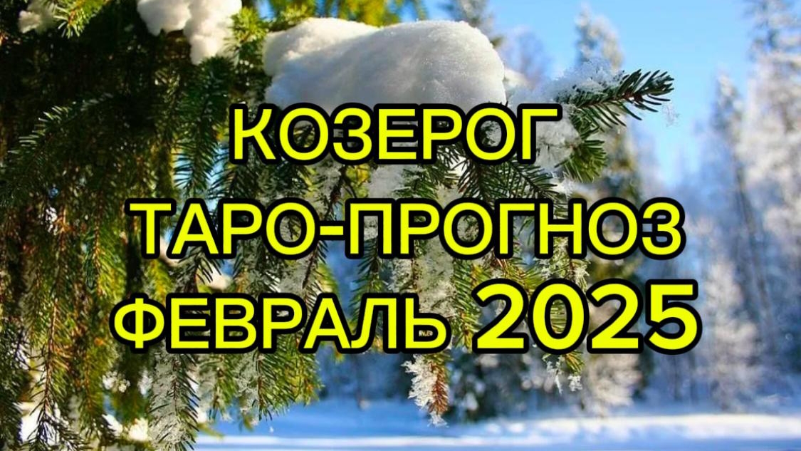 КОЗЕРОГ/ТАРО-ПРОГНОЗ/ФЕВРАЛЬ 2025