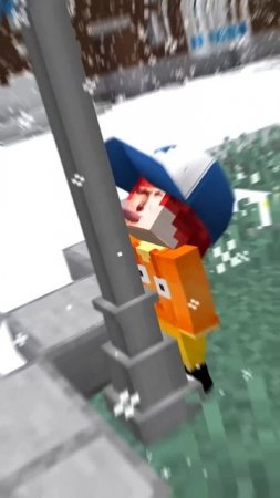 Прилип язык в minecraft!