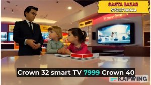 Crown Led TV Smart Tv Cheap Rate With One Year Warranty | Crown Smart Tv With Voice Remote #crowntv