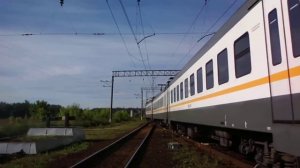 Встреча новых ЭП2Д на станции Икша - 0090 и 0098