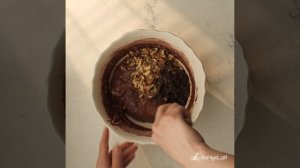 Бананово-шоколадный кекс с орехами🍌🍫