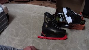 Выбор коньков. Покатались на реке