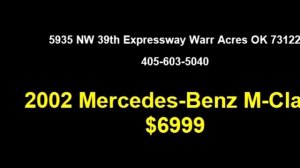 2002 Mercedes-Benz M-Class $6999 405-603-5040 by OKC Imports Autoplex