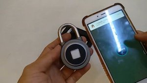 Fingerprint Smart Keyless Lock APP Button Password Unlock Anti-Theft Padlock for Android iOS System