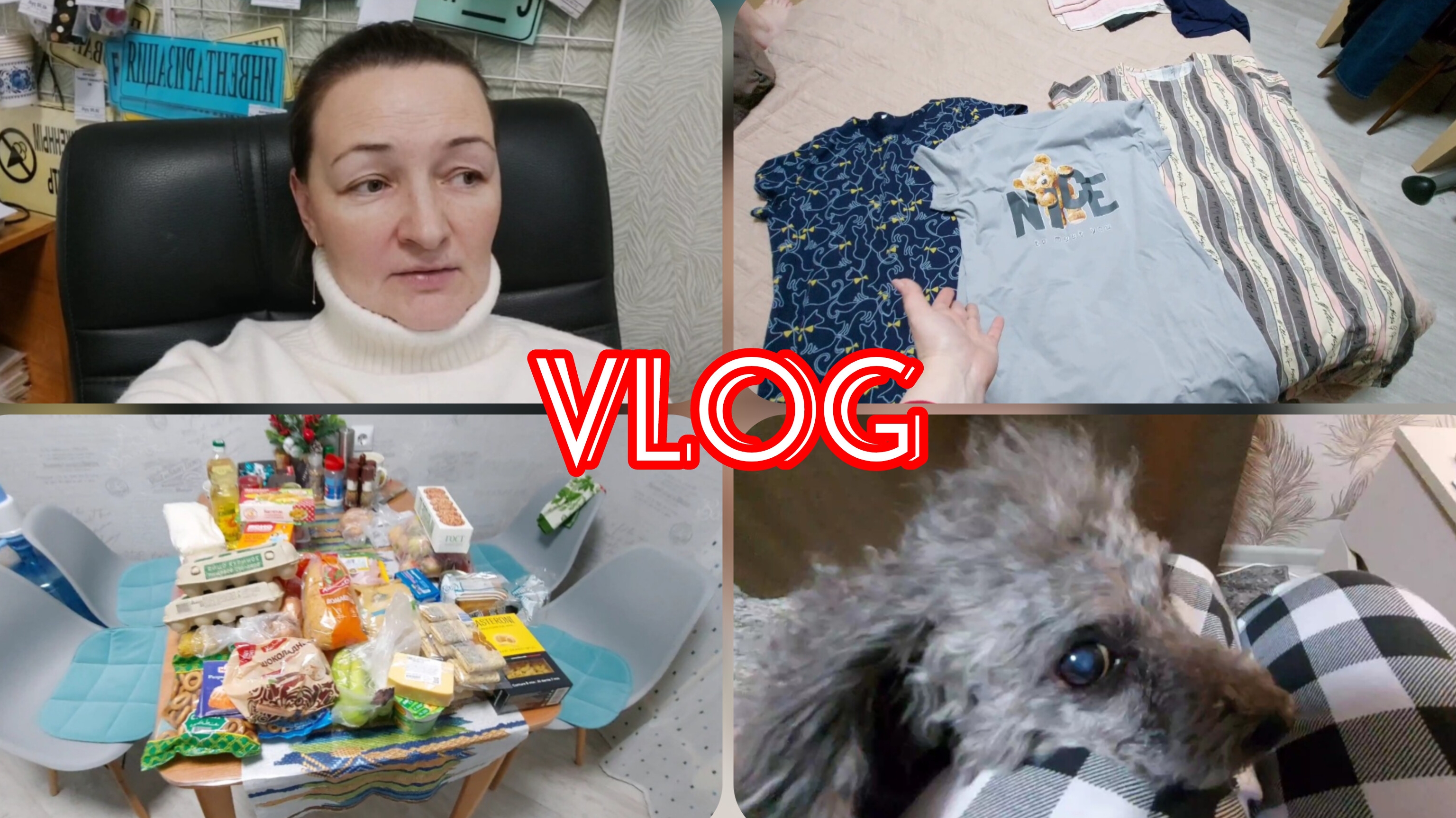 📽Закупка продуктов💥Новые ночнушки💥Любимая собака #familyvlog