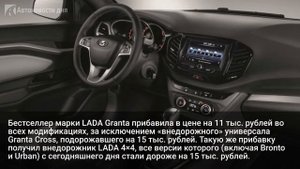 АвтоВАЗ повысил цены на все автомобили Lada