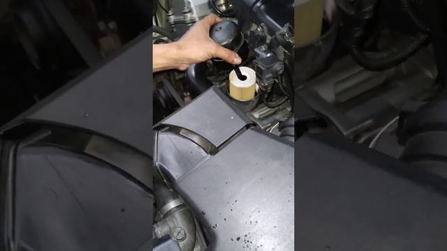 BMW E46 318i M43,pergantian filter oli dan seal filter oli. смотреть онлайн