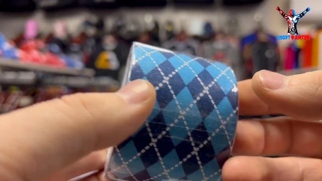 Кинезиотейп   RockTape, 5см х 5м  синий узор