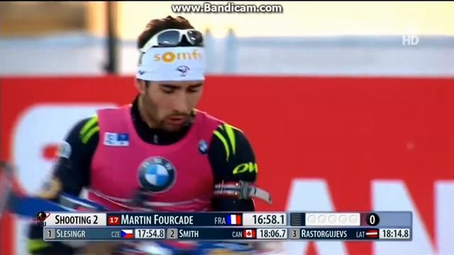 Martin Fourcade Sieger im Sprint von Östersund 2014 смотреть онлайн