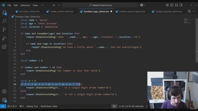 07. Extra Code Concepts: Boolean Logic